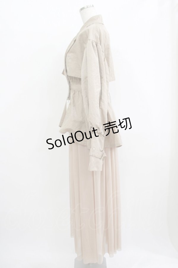 画像2: Melt the lady / ヘビーウェイトブラウス Free ベージュ H-25-12-09-030-PU-BL-NS-ZH (2)