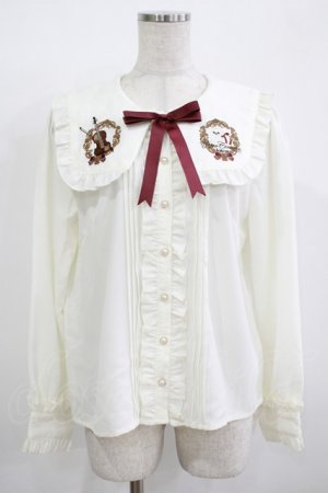 画像: Amavel / Piano Concertosブラウス Free アイボリー H-25-12-09-032-CA-BL-NS-ZH