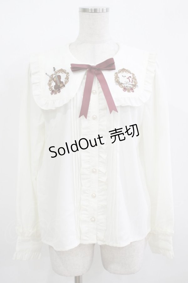 画像1: Amavel / Piano Concertosブラウス Free アイボリー H-25-12-09-032-CA-BL-NS-ZH (1)