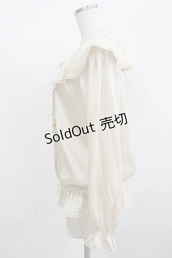 画像2: an another angelus / フリルブラウス Free IVORY H-25-12-09-033-CA-BL-NS-ZH (2)