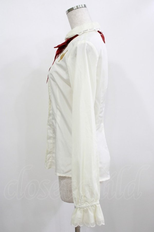 画像2: BABY,THE STARS SHINE BRIGHT / Alice Red&Black ブラウス M 生成り H-25-12-09-034-BA-BL-NS-ZH (2)