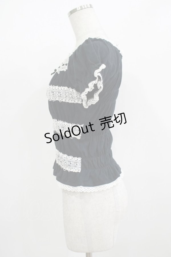 画像2: BABY,THE STARS SHINE BRIGHT / 半袖シャーリングカットソー Free ブラック H-25-12-09-036-BA-TO-NS-ZH (2)