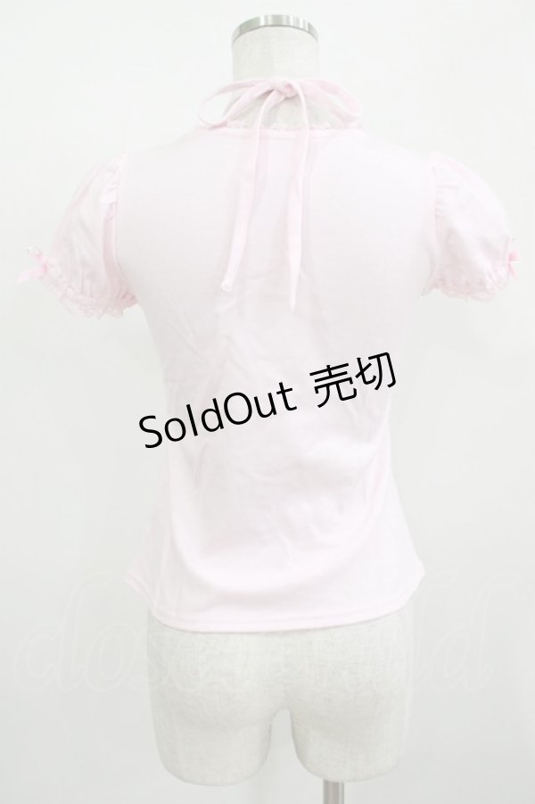 画像3: Angelic Pretty / 乙女サテンリボンカットソー Free ピンク H-25-12-09-037-AP-TO-NS-ZH (3)