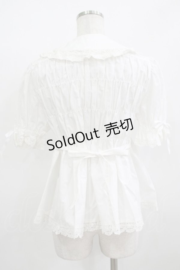 画像3: BABY,THE STARS SHINE BRIGHT / 半袖ベビードールブラウス Free オフ白 H-25-12-09-038-BA-BL-NS-ZH (3)