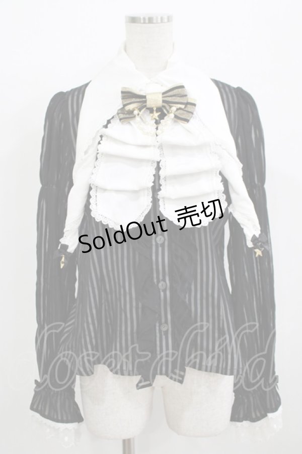 画像1: ALICE and the PIRATES / うさぎマジシャンのくるりんブラウス Free ブラック H-25-12-09-039-PA-BL-NS-ZH (1)