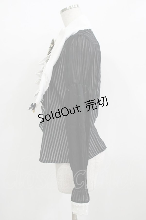 画像2: ALICE and the PIRATES / うさぎマジシャンのくるりんブラウス Free ブラック H-25-12-09-039-PA-BL-NS-ZH (2)