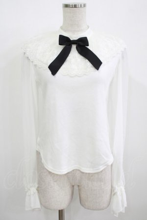 画像: Angelic Pretty / Dollyレースカラーカットソー Free オフ H-25-12-09-042-AP-TO-NS-ZH