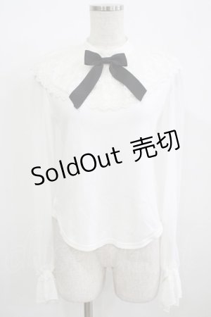 画像: Angelic Pretty / Dollyレースカラーカットソー Free オフ H-25-12-09-042-AP-TO-NS-ZH