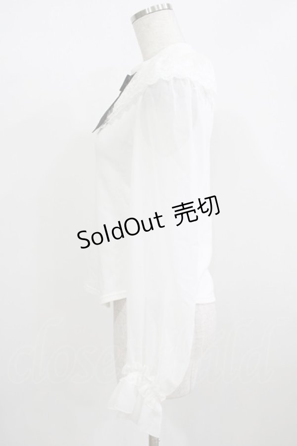 画像2: Angelic Pretty / Dollyレースカラーカットソー Free オフ H-25-12-09-042-AP-TO-NS-ZH (2)