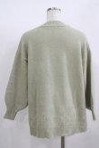 画像3: axes femme / 裾ボタンロングニットプルオーバー M グリーン H-25-12-09-049-AX-TO-NS-ZH (3)