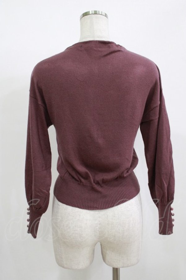 画像3: an another angelus / ボリュームスリーブVネックカーディガン Free Purple H-25-12-09-051-CA-TO-NS-ZH (3)