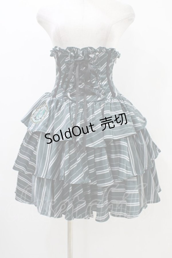 画像1: ATELIER PIERROT / ハリー・ポッター フリルコルセットスカート  スリザリン（グリーン） H-25-12-09-1033-EL-SK-KB-ZH (1)