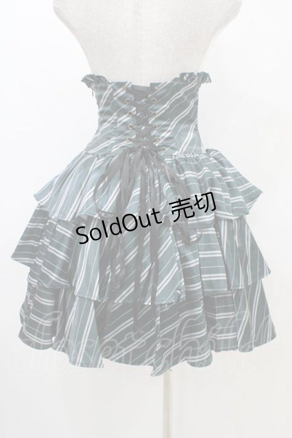 画像2: ATELIER PIERROT / ハリー・ポッター フリルコルセットスカート  スリザリン（グリーン） H-25-12-09-1033-EL-SK-KB-ZH (2)