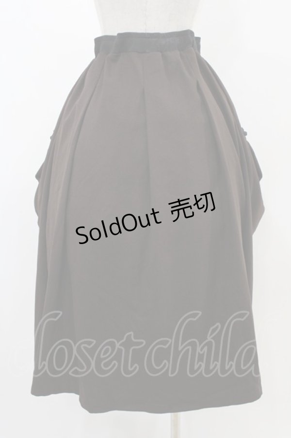 画像2: Qutie Frash / 袴ロングスカート  茶 H-25-12-09-1036-QU-SK-KB-ZH (2)