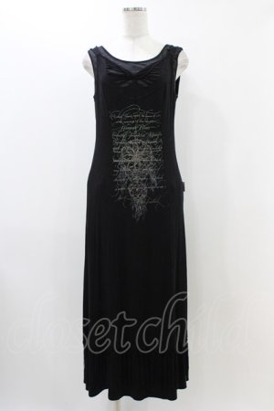 画像: Rozen Kavalier / レイヤードノースリーブワンピース  黒 H-25-12-09-1037-OO-OP-KB-ZH