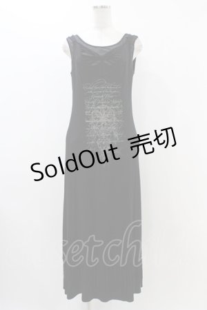 画像: Rozen Kavalier / レイヤードノースリーブワンピース  黒 H-25-12-09-1037-OO-OP-KB-ZH