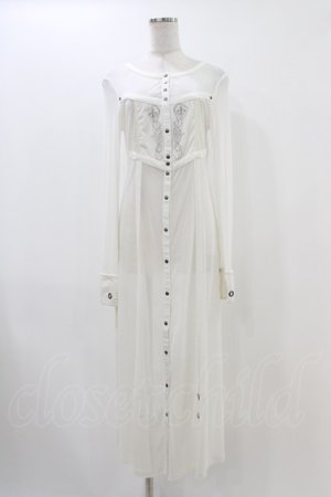 画像: Rozen Kavalier / シアーロングカーディガン  白 H-25-12-09-1040-OO-TO-KB-ZH