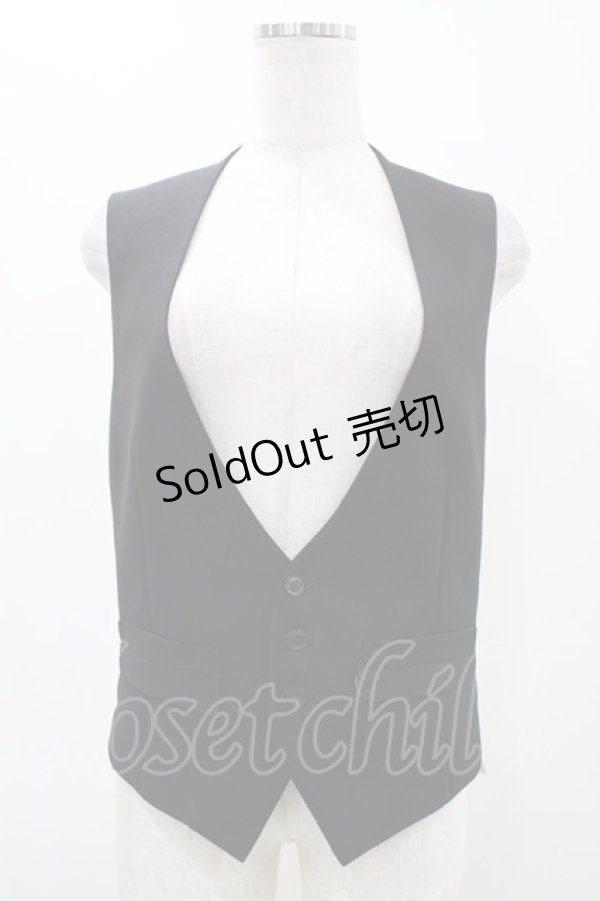 画像1: GADGET GROW / 切替ベスト  黒×ベージュドット H-25-12-09-1045-GO-TO-KB-ZT262 (1)