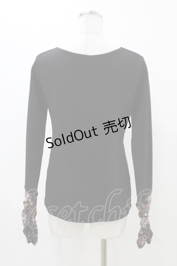 画像2: Qutie Frash / クロスインナーT  黒×赤 H-25-12-09-1047-QU-TO-KB-ZH (2)