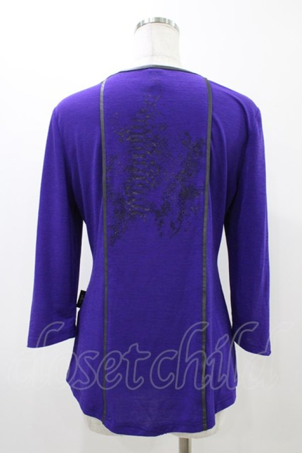 画像2: Ozz Croce / クロスネックカットソー  紫 H-25-12-09-1049-OO-TO-KB-ZH (2)