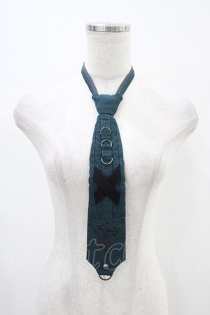 画像: Ozz Croce / 刺繍ネクタイ  グリーン H-25-12-09-1007-OO-ZA-KB-ZH