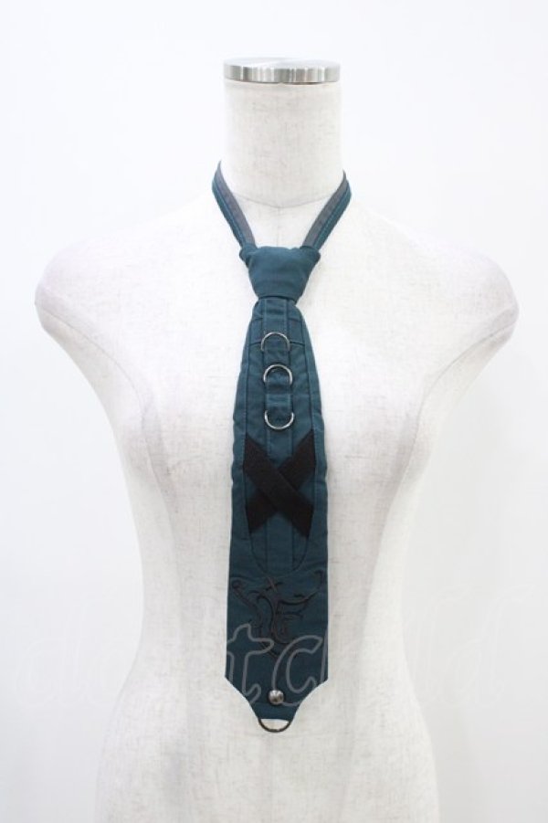 画像1: Ozz Croce / 刺繍ネクタイ  グリーン H-25-12-09-1007-OO-ZA-KB-ZH (1)