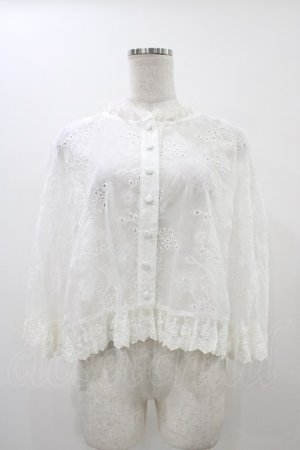 画像: ATELIER PIERROT / レースケープ  ホワイト H-25-12-09-1052-EL-JA-KB-ZH