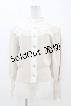 画像: MR corset / レースニットカーディガン  ベージュ H-25-12-09-1053-PU-TO-KB-ZH