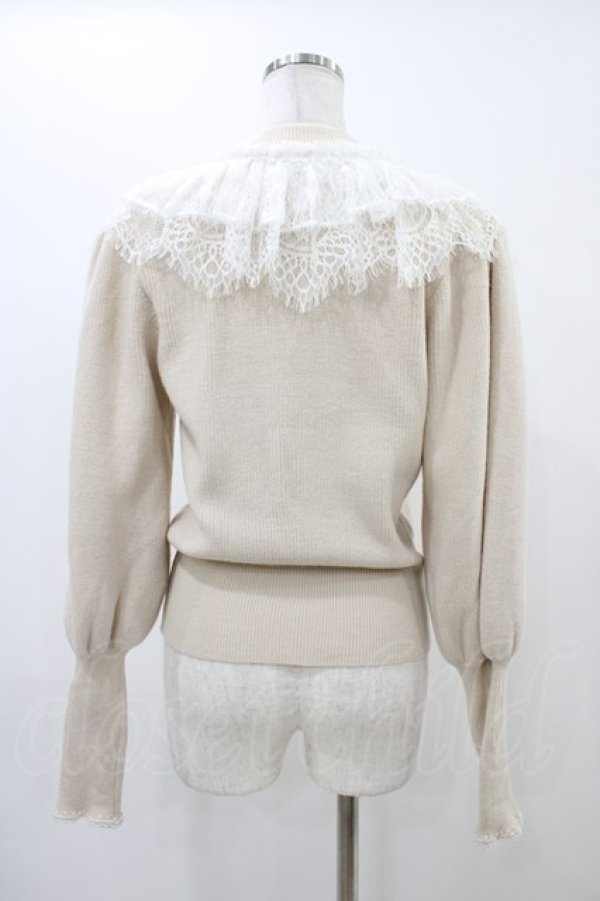 画像2: MR corset / レースニットカーディガン  ベージュ H-25-12-09-1053-PU-TO-KB-ZH (2)