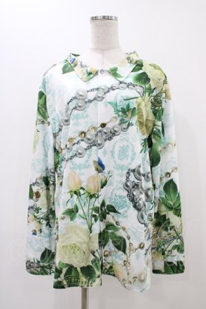 画像: Triple fortune / 白の王国柄ブラウス  白 H-25-12-09-1054-EL-BL-KB-ZH