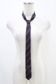 画像1: PEACE NOW / レジメンタルストライプネクタイ  ブラック/ピンク H-25-12-09-1011-PU-ZA-NS-ZH (1)