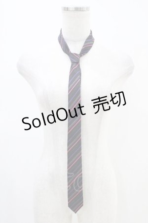 画像: PEACE NOW / レジメンタルストライプネクタイ  ブラック/ピンク H-25-12-09-1011-PU-ZA-NS-ZH