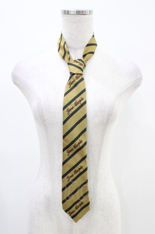 画像1: Jane Marple / レジメンタルストライプネクタイ  マスタード H-25-12-09-1012-JM-ZA-KB-ZH (1)