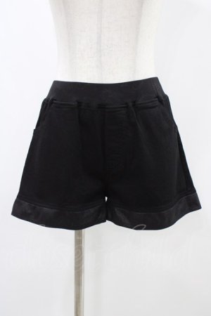 画像: Qutie Frash / 切替ショートパンツ  黒 H-25-12-09-1015-QU-PA-KB-ZH