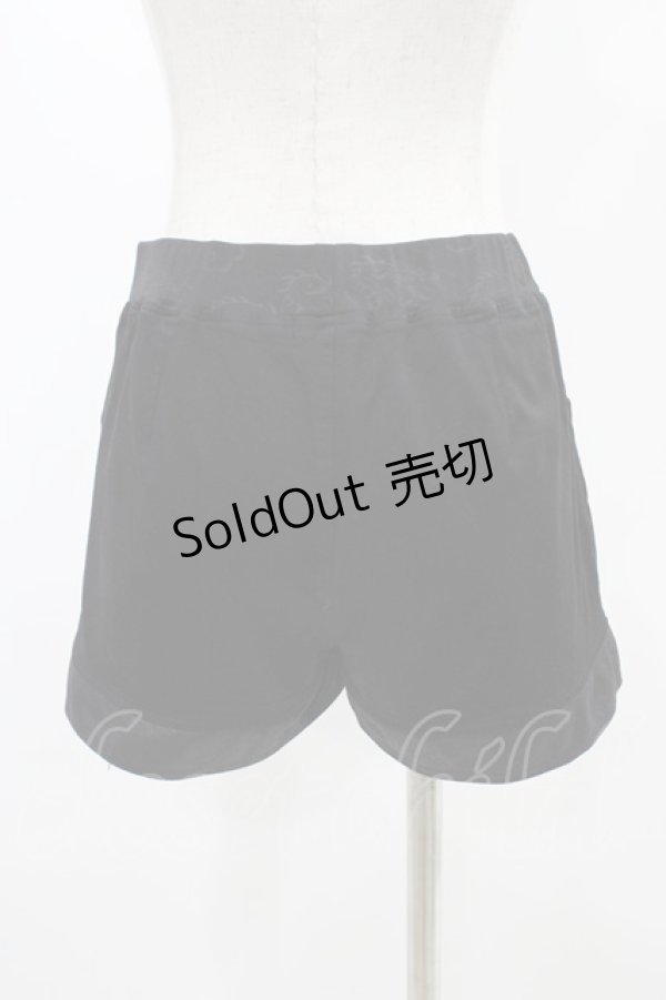 画像2: Qutie Frash / 切替ショートパンツ  黒 H-25-12-09-1015-QU-PA-KB-ZH (2)