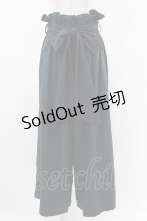 画像: Qutie Frash / ハイウエストワイドパンツ  グリーン H-25-12-09-1016-QU-PA-KB-ZH