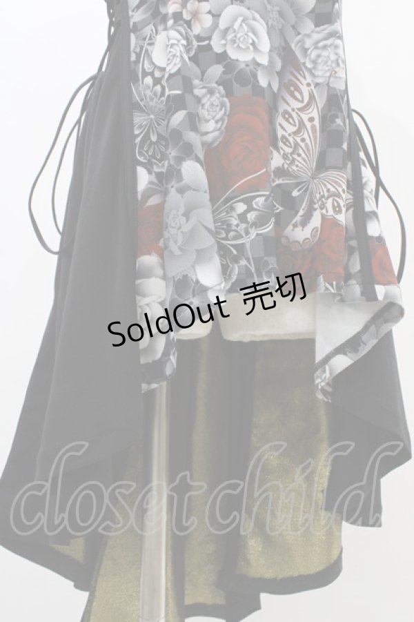 画像5: Qutie Frash / チャイナチュニック  黒×赤 H-25-12-09-1020-QU-TO-KB-ZH (5)