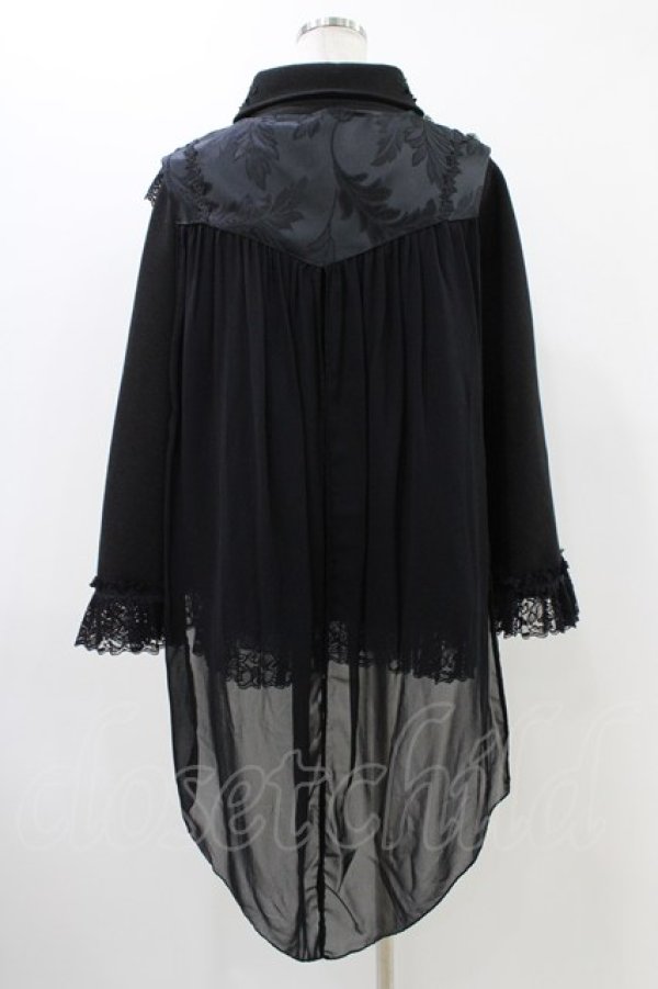 MR corset / 燕尾テールケープジャケット ブラック H-25-12-09-1024-PU