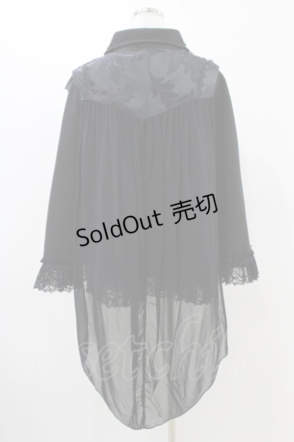 画像2: MR corset / 燕尾テールケープジャケット  ブラック H-25-12-09-1024-PU-JA-KB-ZH (2)