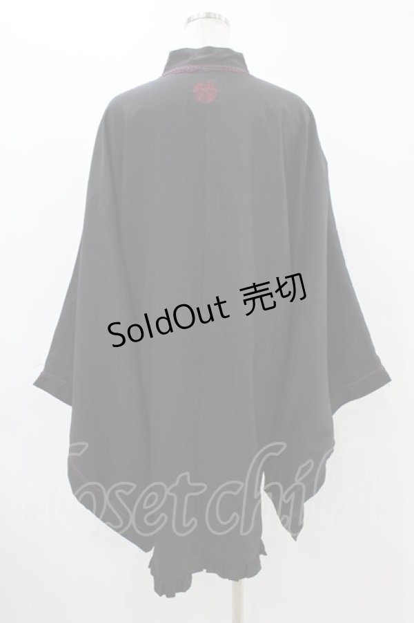 画像2: Ozz oneste / 着物風羽織  黒 H-25-12-09-1025-OO-JA-KB-ZH (2)