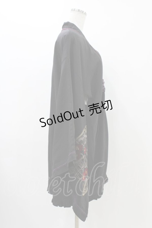 画像3: Ozz oneste / 着物風羽織  黒 H-25-12-09-1025-OO-JA-KB-ZH (3)