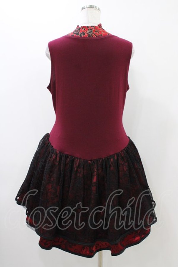 画像2: Qutie Frash / チャイナワンピース  レッド H-25-12-09-1027-QU-OP-KB-ZH (2)