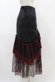 画像3: Qutie Frash / マーメイドロングスカート  黒×赤 H-25-12-09-1029-QU-SK-KB-ZH (3)