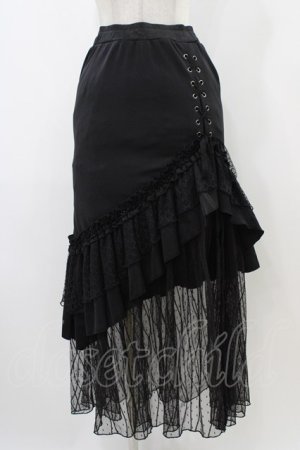 画像: Qutie Frash / マーメイドロングスカート  ブラック H-25-12-09-1030-QU-SK-KB-ZH