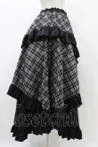画像3: Qutie Frash / タータンチェックフリルロングスカート  ブラック H-25-12-09-1031-QU-SK-KB-ZH (3)