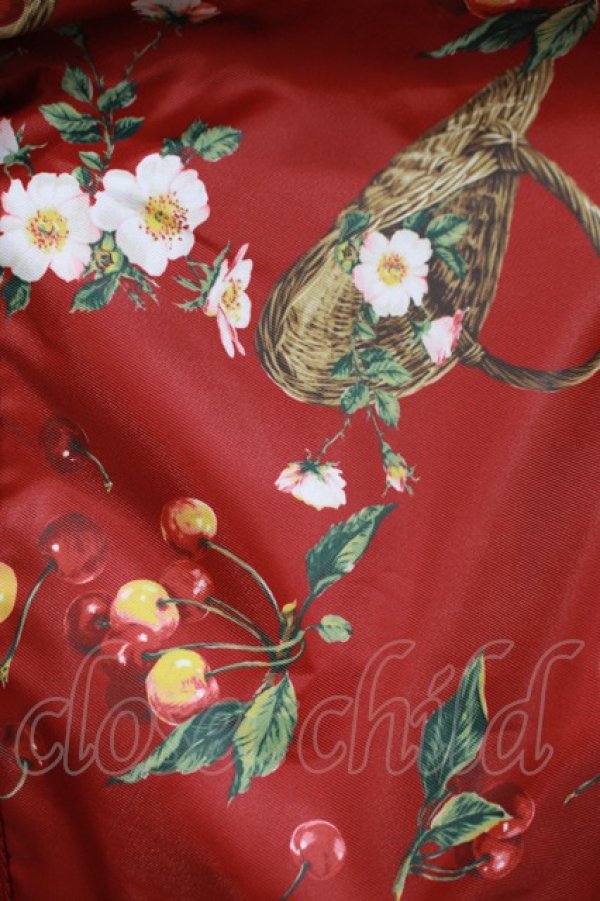 画像3: PINK HOUSE / 野ばらとチェリー柄ボストンバッグ  レッド H-25-12-09-055-LO-BG-NS-ZH (3)