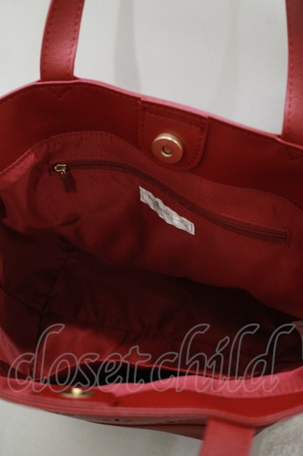 画像3: m petit by misako / AMハナパンチング2WAYバッグ  レッド H-25-12-09-056-LO-BG-NS-ZH (3)