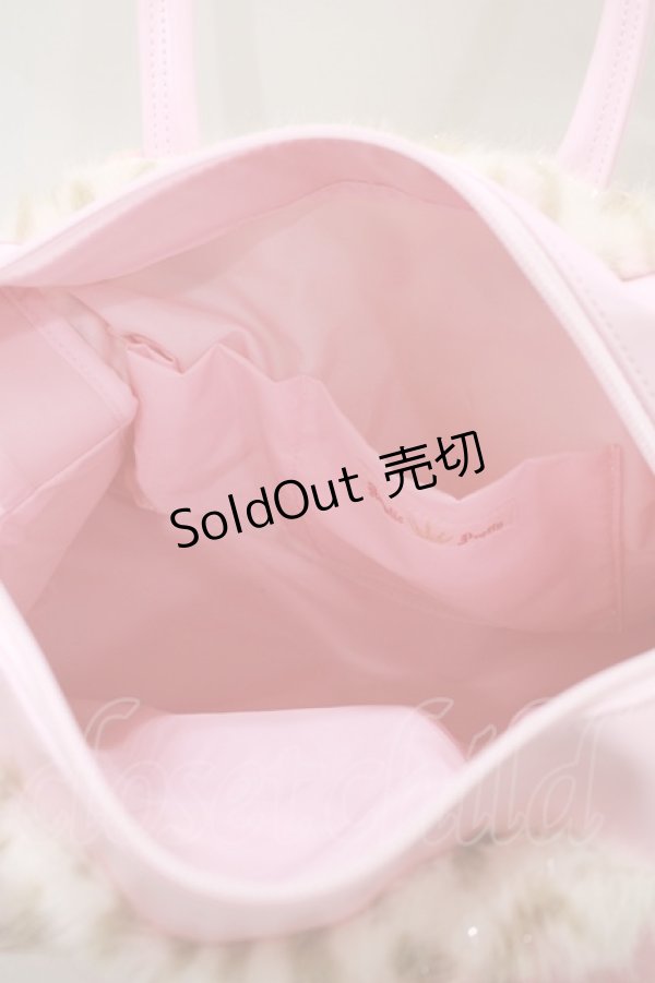 画像3: Angelic Pretty / ヒョウ柄ファーリボンボストンバッグ  ピンク H-25-12-09-058-AP-BG-NS-ZH (3)