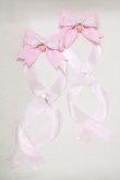 画像2: LOTUS ribbon / いちごツインリボンバレッタ  ピンク H-25-12-09-063-EL-AC-NS-ZH (2)