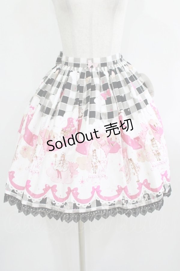 画像1: BABY,THE STARS SHINE BRIGHT / アリスのリボン王国柄スカート Free ブラック H-25-12-09-006-BA-SK-NS-ZH (1)